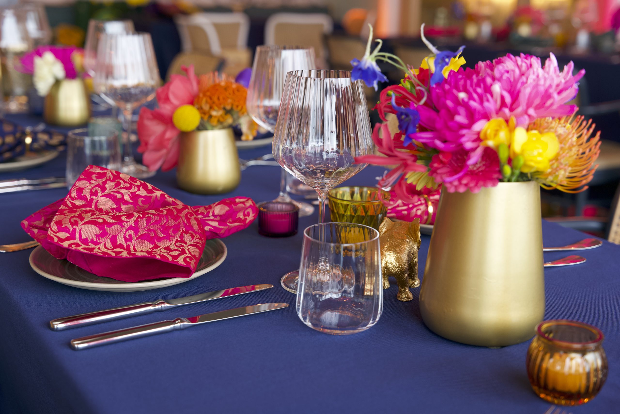 Business delegates attending a corporate dinner organized by a Destination Management Company in Germany